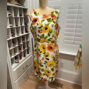Floral Sleeveless Dress - Multicolor